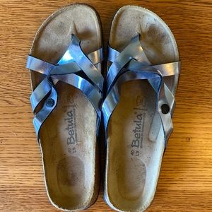 Silver Betula licensed by Birkenstock sandals.